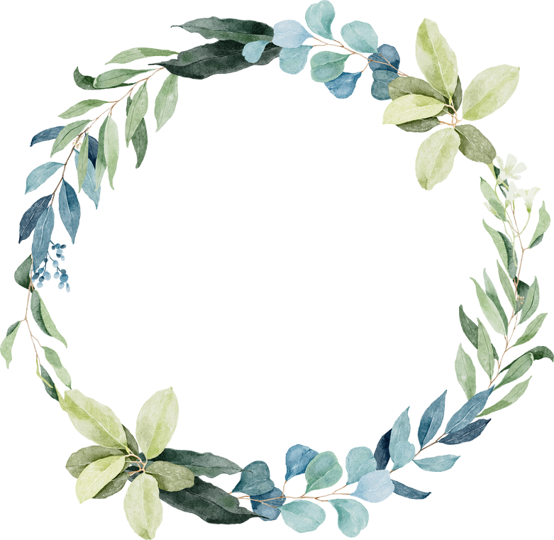 Wreath of Green Leaves